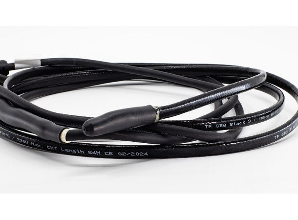 TF SBG Sort 3  10W/25m  250W SBG m/Europlugg - frostsikring vannrør